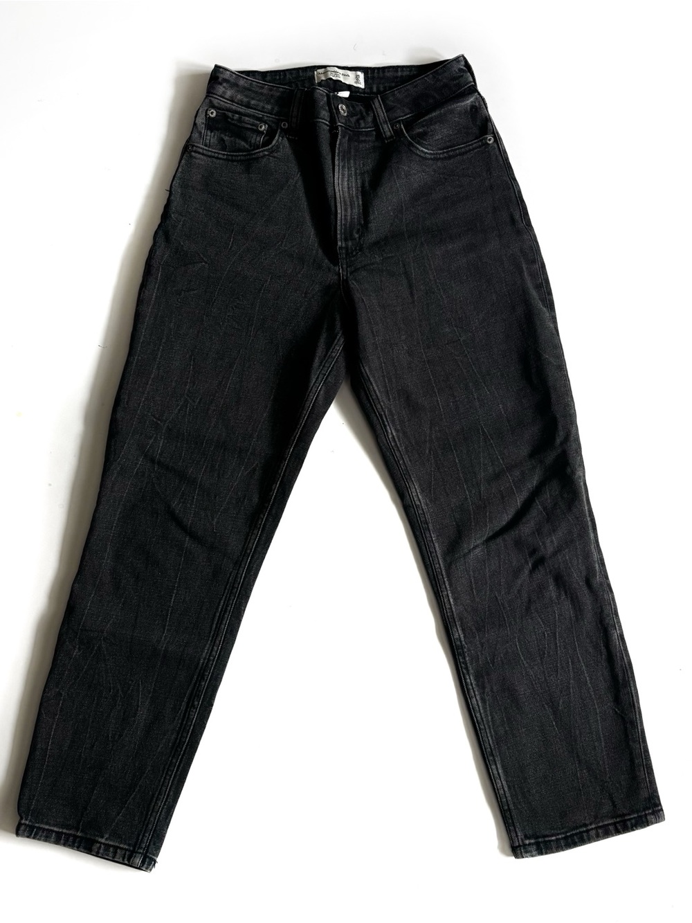 Abercrombie and Fitch Black Mom Highrise Jeans - 25/0s